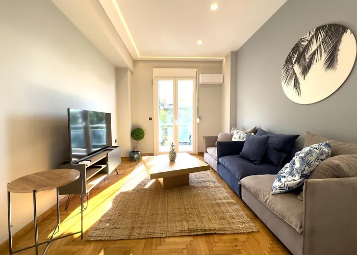 Apartment Nefertiti's Urban Luxury Kerameikos 2br Industrial Balconies Netflix Athens